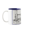 Section of a Locomotive Engine mugs