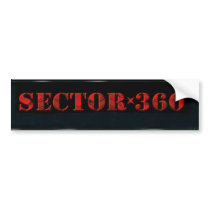 Sector 360 Sticker bumper stickers by Mr_Johnson Sector 360 Sticker bumper stickers