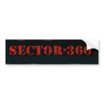 Sector 360 Sticker Bumper Stickers