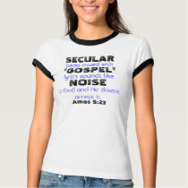 SECULAR, beats mixed with , "GOSPEL", lyrics so... t-shirts by hankmorgan2 SECULAR, beats mixed with , "GOSPEL", lyrics so... t-shirts