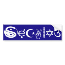 Secular Bumper Sticker bumper stickers by egeardesigns Secular Bumper Sticker bumper stickers