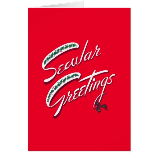 Secular Greetings Atheist Holiday Cards Zazzle
