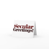 Secular Greetings Greeting Card
