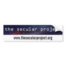 Secular Project Sticker bumper stickers