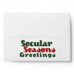 Secular Seasons Greetings Envelopes