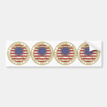 secularism flag the USA Bumper Sticker