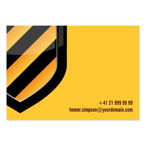 Security Business Card (back side)