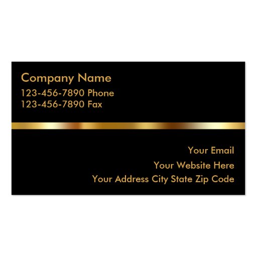 Security Business Cards (back side)