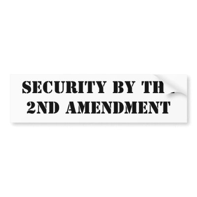 Security by the2nd Amendment Bumper Sticker by AKJACKAL