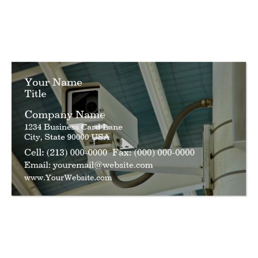 Security camera business cards Zazzle