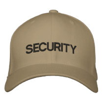 SECURITY CAP embroidered hats