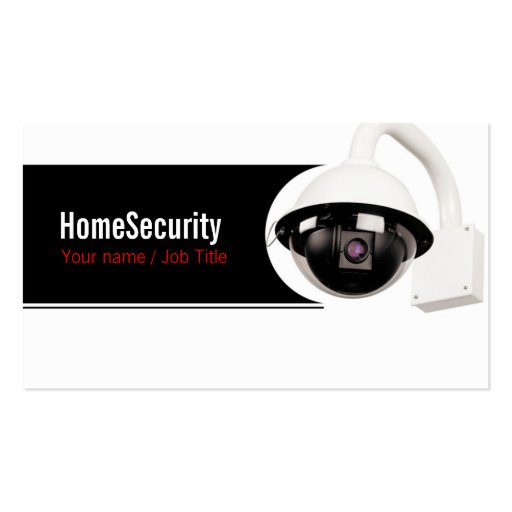 Security company business card template (front side)
