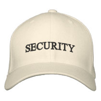 SECURITY embroidered hats