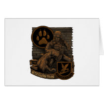 security force K9 Greeting Card