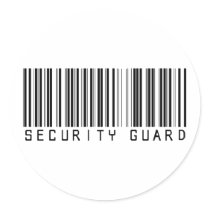 Security Guard Bar Code stickers by NotWorking Security Guard Bar Code stickers