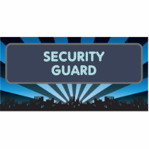 Security Guard Marquee photo sculptures