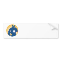 Security Guard Policeman Police Dog Bumper Sticker
