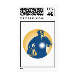 Security Guard Policeman Police Dog Postage