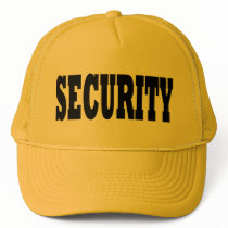 Security Hat - black text by _security Security Hat - black text