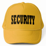 Security Hat - black text
