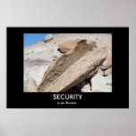 SECURITY is an illusion Demotivational Poster posters