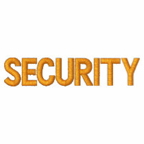 SECURITY JACKET embroidered shirts