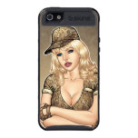 Security or Military Pinup in Camo by Al Rio iPhone 5 Cases