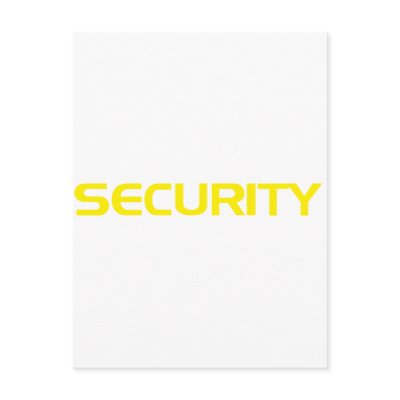 SECURITY POSTCARDS by CarbonClothing