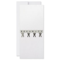 Security Rack Card Design