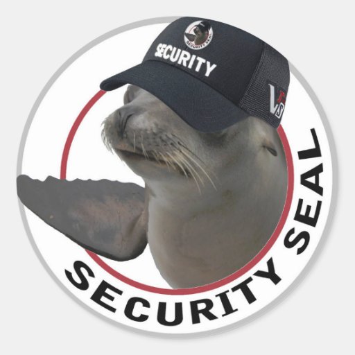 Security seal sticker Zazzle