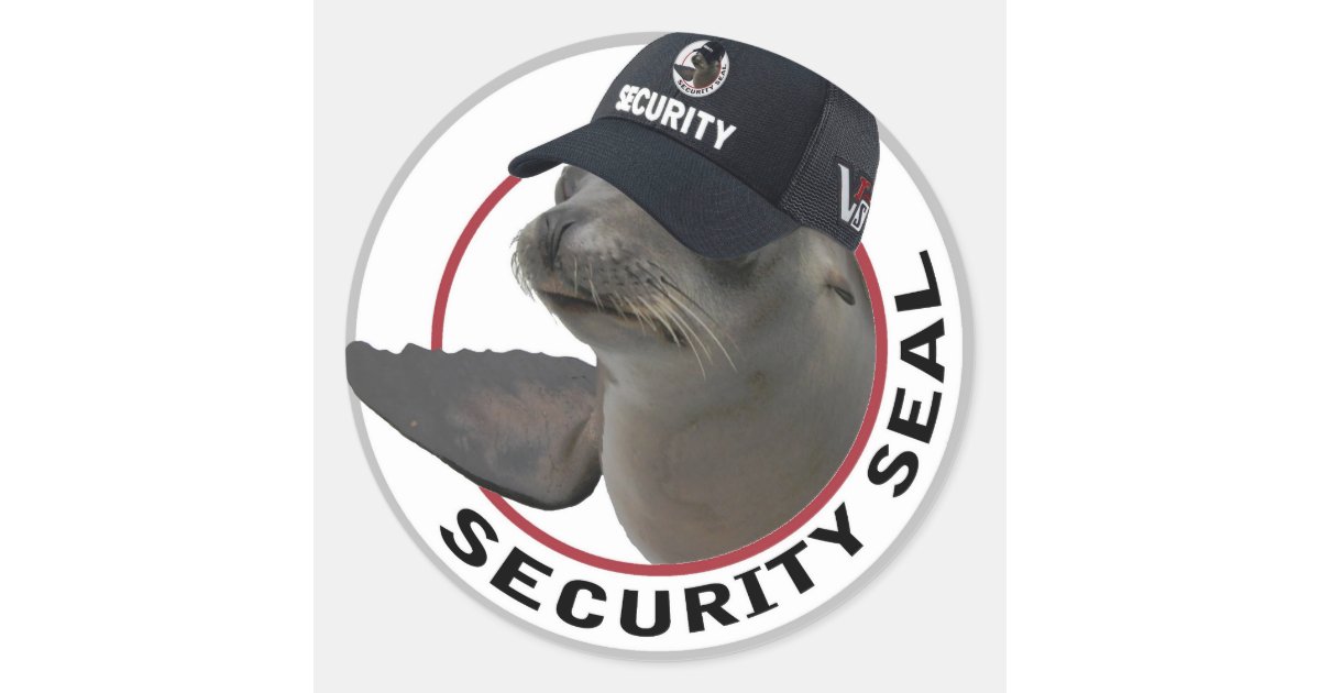 Security seal sticker Zazzle