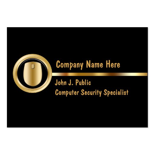 Security Specialist Business Cards (front side)