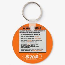 Sedan Warning Keychain