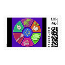 seder plate postage stamp