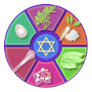 seder plate round stickers