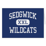Sedgwick Wildcats Middle West Hartford Greeting Cards