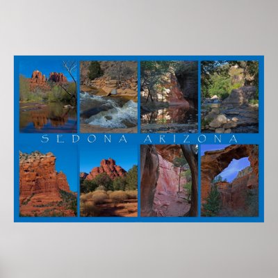Sedona Arizona Collage Print by SedonaPosters