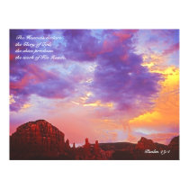Sedona AZ Sunset  Psalm 19:1  POSTER PRINT