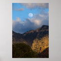 Sedona Mountain Moon Glow 3706 posters