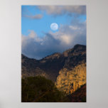 Sedona Mountain Moon Glow 3706 Posters