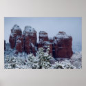 Sedona Snow on Coffee Pot Rock 2741 posters