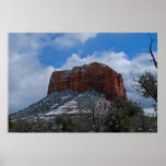 Sedona Snow on Courthouse Butte 2830 Print