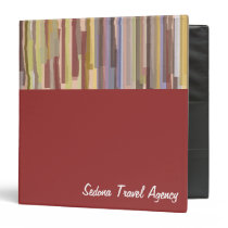Sedona Stripes Personalized Binder binders