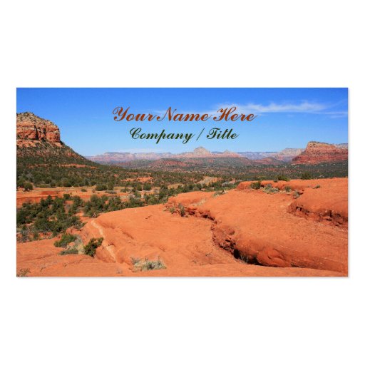 Sedona Valley Business Card Templates (front side)