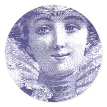 Seductive Victorian Diva - French Fashion Plate stickers by AntiqueImages Seductive Victorian Diva - French Fashion Plate stickers