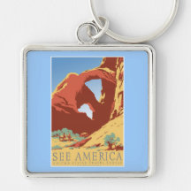 See America Vintage Key Chain