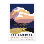 See America - Welcome to Montana Post Card
