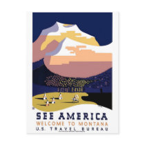 See America - Welcome to Montana Post Card