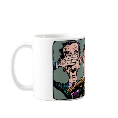 See, hear, speak no evil mugs by goodposter