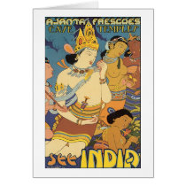 See India Cave Temples Greeting Card